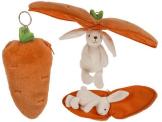 Obrázek z Klíčenka králík v mrkvi plyš 13cm 